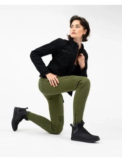 Jeansy motocyklowe damskie Shima Giro 3.0 khaki