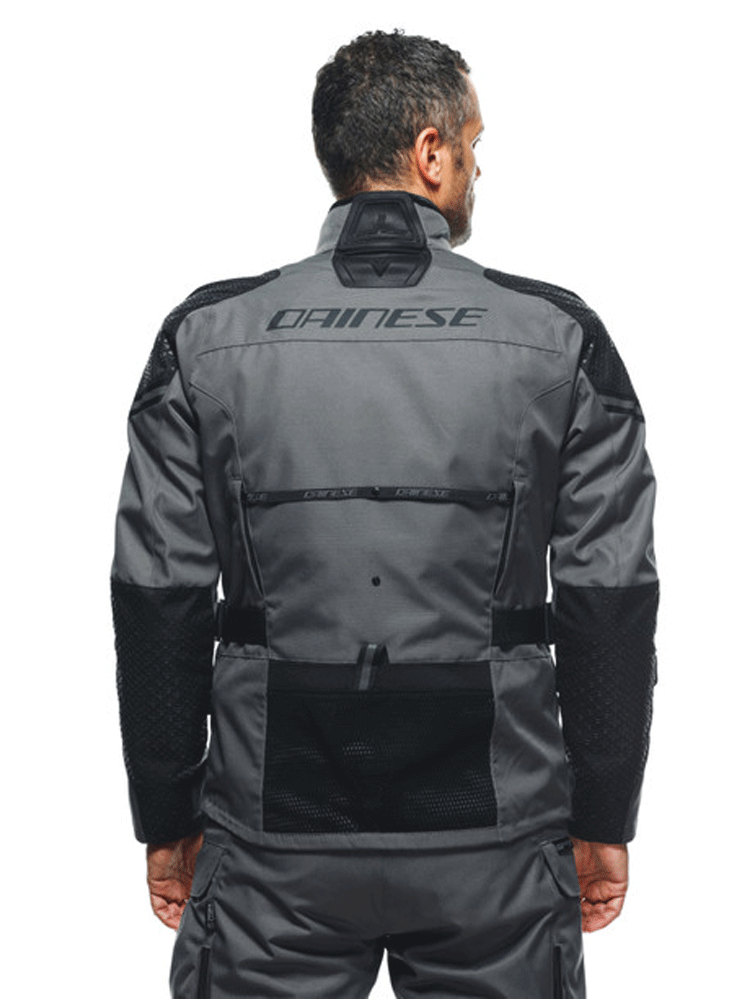 Kurtka motocyklowa tekstylna Dainese Ladakh 3L D-Dry szaro-czarna