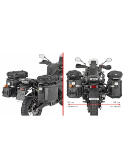 Stelaż kufrów bocznych Monokey Cam-Side GIVI PL One-Fit CF Moto 800 MT-X (25-)/ 1000 MT-X (26-)