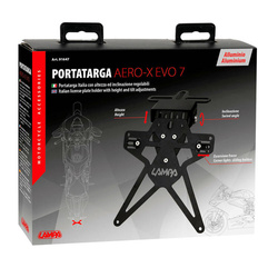 Uniwersalne mocowanie tablicy rejestracyjnej Lampa Aero-X Evo 7 z regulacją wysokości i pochylenia