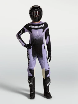 Bluza cross damska Alpinestars MX Stella Techstar Swan czarno-fioletowa