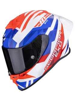 Kask integralny Scorpion EXO-R1 EVO II Air Valere biało-czerwono-niebieski