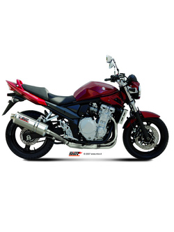 Tłumik motocyklowy Slip-On Line (Oval) MIVV do Suzuki SV 650 (04-15) srebrny