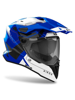Kask integralny Airoh Commander II Reveal biało-niebiesko-czarny