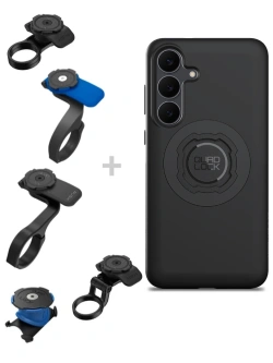 Zestaw rowerowy: etui MAG na telefon Samsung Galaxy S25FE (magnetyczne) + mocowanie Quad Lock