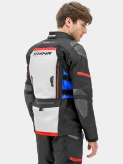 Kurtka motocyklowa tekstylna Shima Dune czarno-niebieska