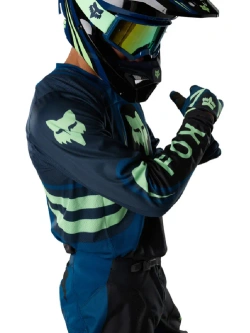 Bluza enduro Fox 180 Draft czarno-niebieska