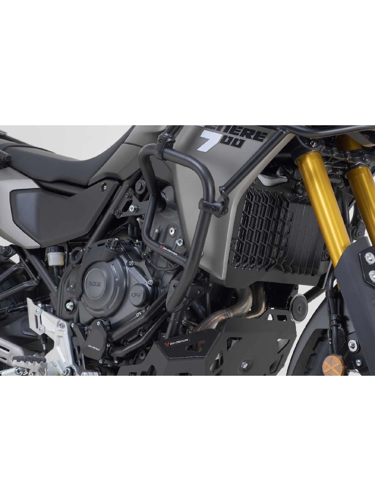 Crashbary SW-MOTECH stalowe, czarne Yamaha Tenere 700 (24-)