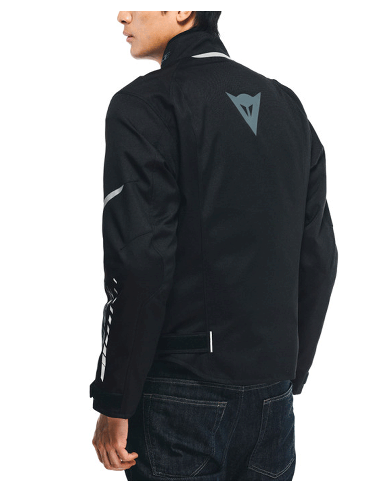 Kurtka motocyklowa tekstylna Dainese Veloce D-Dry czarno-szaro-biała