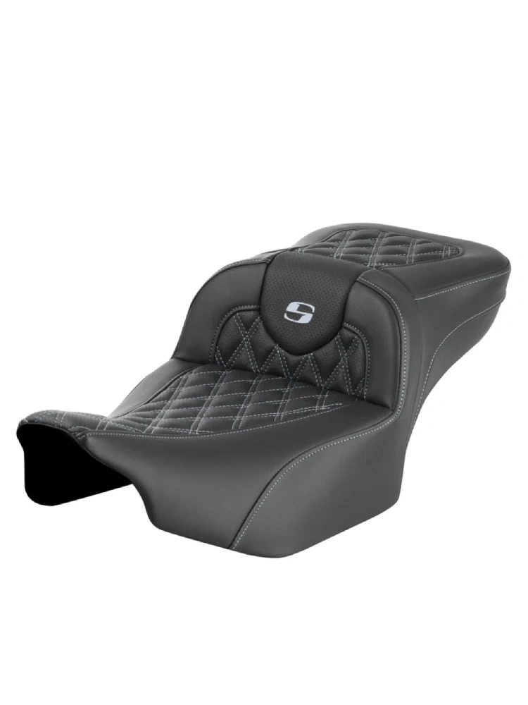 Kanapa motocyklowa dla kierowcy i pasażera Saddlemen Roadsofa LS Extended Reach Harley Davidson Road Glide/ Street Glide (wybrane modele) (23-) czarno-srebrna