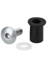 Śrubki do owiewek i szyb motocyklowych Lampa samoblokujące srebrne 10 szt. [M5]