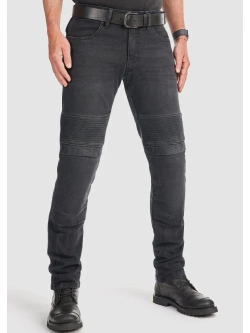 Jeansy motocyklowe Pando Moto Karl Devil AAA czarne