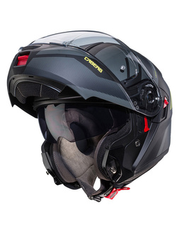 Kask szczękowy Caberg Levo X Manta czarno-szaro-żółty