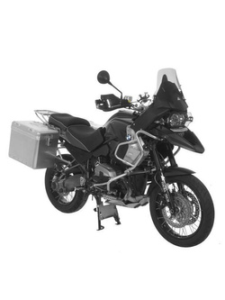 Zestaw: kufry boczne srebrne Zega Mundo + stelaże srebrne Touratech BMW R1200GS/Adventure (38+45L)