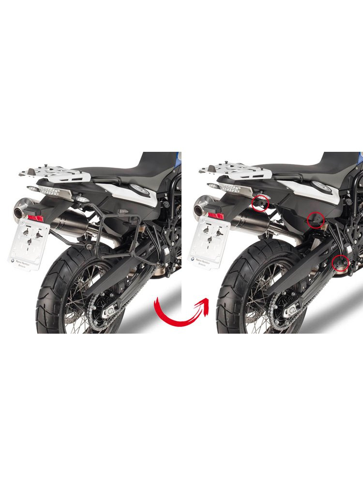 Stelaż kufrów bocznych Monokey, Retro Fit GIVI BMW F 650 GS/ F 800 GS (08-17)/ F 700 GS (13-17)