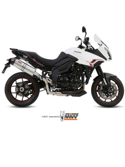 Tłumik motocyklowy Slip-On Line (Oval) MIVV do Triumph Tiger 1050 Sport (13-16) titanium