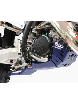 Płyta pod silnik AXP Racing XtremHusqvarna TC125/ 150 (23-)/ TE125/ 150 (24-) z osłoną podnośnika niebieska
