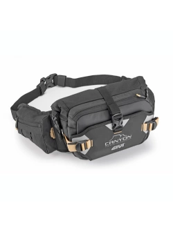 Torba na pas GIVI GRT732 Canyon z miejscem na bukłak, czarna [pojemność: 8 litrów]