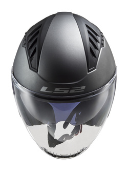 Kask otwarty LS2 OF600 Copter II Solid titanium matowy