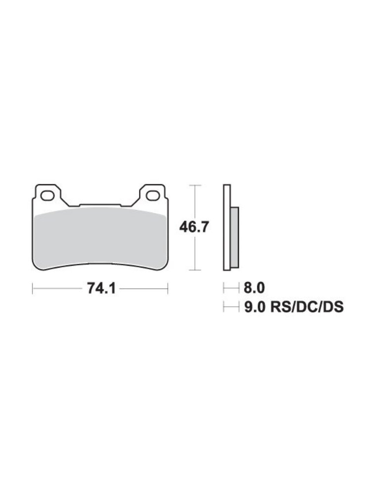 KLOCKI HAMULCOWE SBS 809 HS