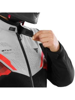 Kurtka motocyklowa tekstylna Shima STX Air G2 szaro-czarno-czerwona