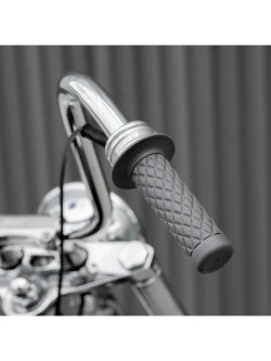 Manetki motocyklowe Biltwell Thruster TPV do kierownic o średnicy 25.4 [mm] szare