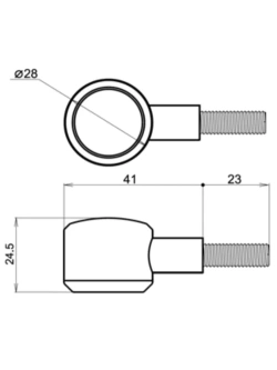 Kierunkowskazy Led Daytona D-Light Sol2 uniwersalne, pomarańczowe soczewki [2 sztuki]
