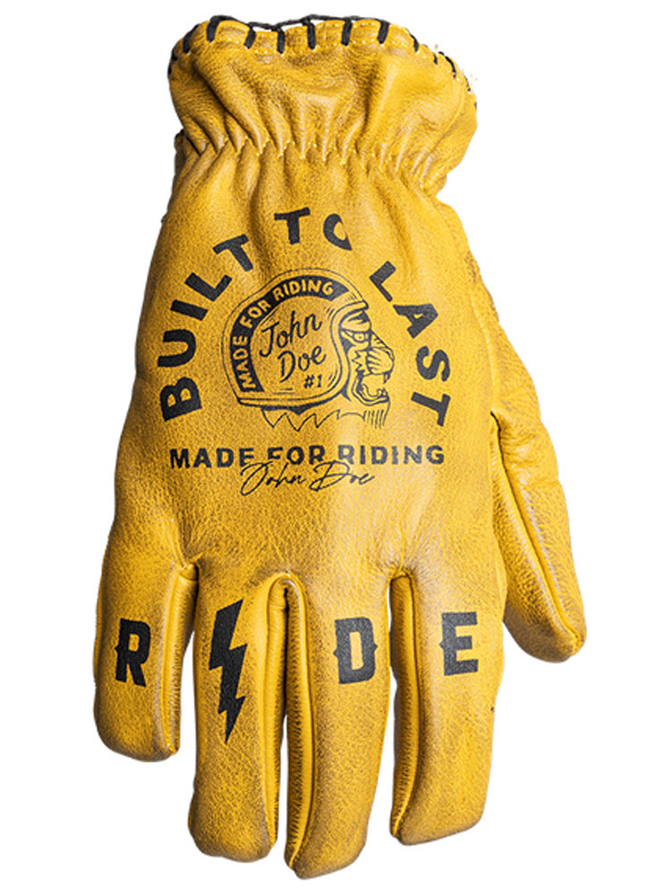 Rękawice motocyklowe John Doe Coyote żółto-czarne