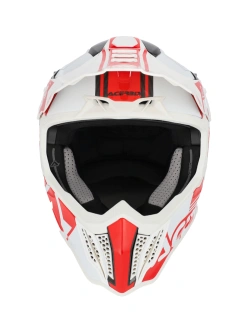 Kask enduro Acerbis Airstrike-C biało-czerwony