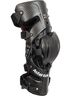 Ortezy kolanowe Asterisk Carbon Cell czarne
