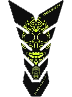 Tankpad Uniwersalny Onedesign Black Edition Yellow Skull