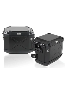 Zestaw: kufry boczne + stelaże Hepco&Becker Xplorer Cutout Aprilia Tuareg 660 Rally (25-) czarne