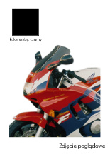 Szyba motocyklowa MRA Touring "T" Honda CBR 600 F (95-98) czarna