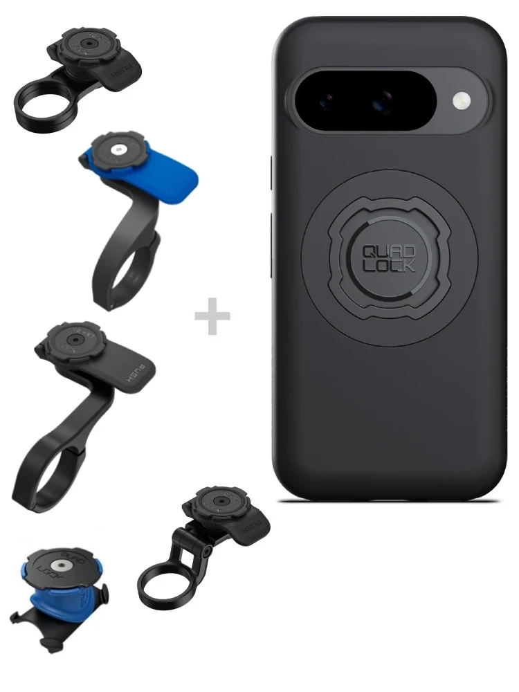 Zestaw rowerowy: etui MAG na telefon Google Pixel 10/10 Pro (magnetyczne) + mocowanie Quad Lock