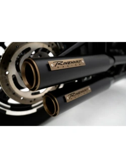 Tłumiki motocyklowe Rinehart Racing 3.5" HP35 Harley Davidson Softail (wybrane modele) czarne/brązowe matowe