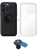 Zestaw: etui MAG na telefon iPhone 15 Pro Max (magnetyczne) + wodoodporny pokrowiec MAG + uchwyt kulowy Quad Lock