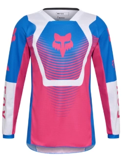 Bluza enduro dziecięca Fox 180 Collect biało-niebiesko-różówa