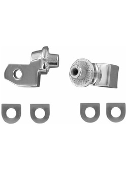 Adaptery do przednich podnóżków Kuryakyn Yamaha (wybrane modele) rowkowane srebrne