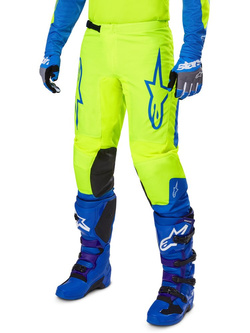 Spodnie cross Alpinestars MX Fluid Haul żółto-niebieskie 