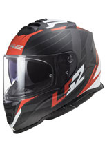 Kask integralny LS2 FF800 Storm II Nerve czarno-biało-czerwony