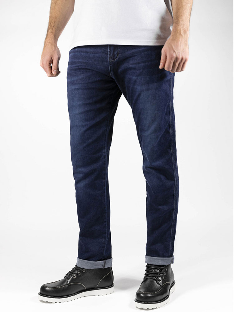 Jeansy motocyklowe John Doe Original granatowe