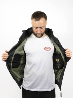 Kurtka motocyklowa tekstylna John Doe Softshell 2 in 1 czarna