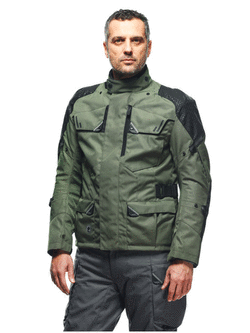 Kurtka motocyklowa tekstylna Dainese Ladakh 3L D-Dry zielono-czarna