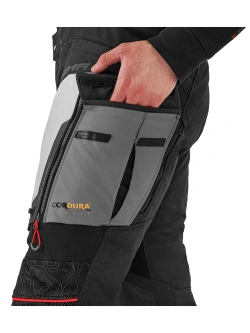 Spodnie motocyklowe tekstylne Shima Tracker czarno-jasnoszare