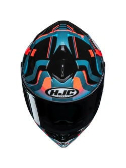 Kask integralny HJC i72 Tala czarno-niebiesko-pomarańczowy