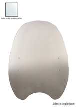 Szyba motocyklowa MRA "CU" + zestaw montażowy (HKS-G) Honda CB 1100 (13-23), Suzuki SV 650 N przezroczysta