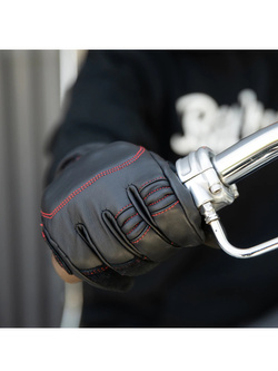 Rękawice motocyklowe Biltwell Belden czarno-czerwone