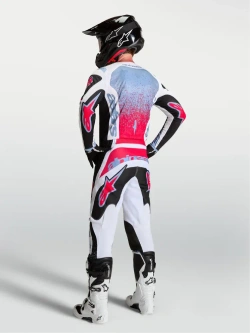 Bluza cross dziecięca Alpinestars MX Fluid Drag czarno-biało-czerwona