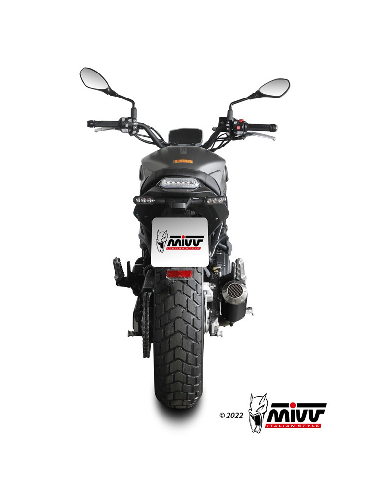 Tłumik motocyklowy Slip-On Line (MK3) MIVV do Benelli Leoncino 800 (22-) czarny