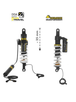 Zestaw obniżający wysokość motocykla -25mm Plug & Travel Suspension Touratech do BMW R1200GS/R1250GS Adventure (17-24)